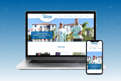 Imagem de Lançamento do novo site Ativa