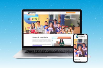 Imagem de Lançamento da landing page de matrículas do CEPC