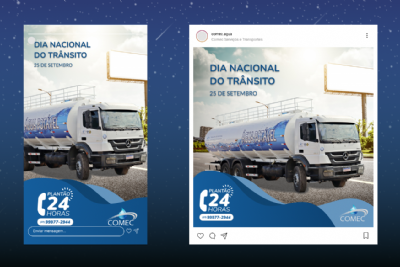 Imagem de Criação de arte para o dia Nacional do Trânsito