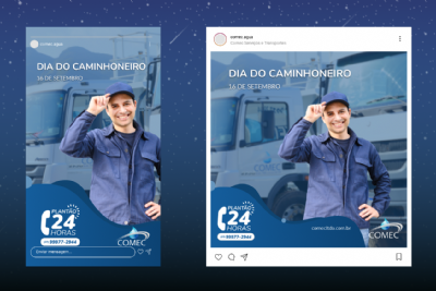 Imagem de Criação de arte para o Dia do Caminhoneiro
